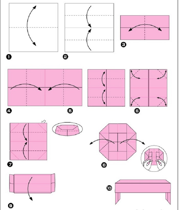 Как сделать мебель из бумаги фото