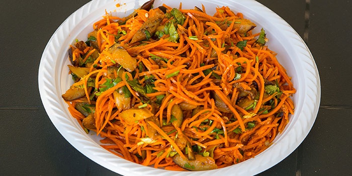 Салат из баклажанов по-корейски с морковью