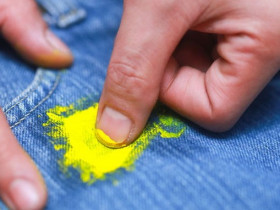Чем отстирать краску с одежды в домашних условиях