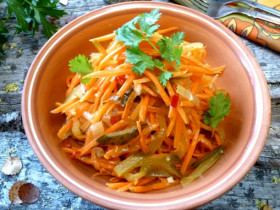 Салат с жареной морковью - как приготовить в домашних условиях по пошаговым рецептам с фото