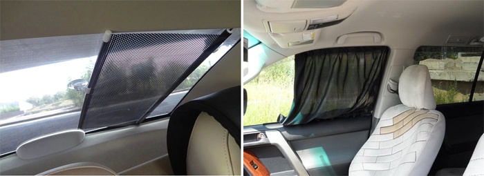 Солнцезащитные шторки для автомобиля