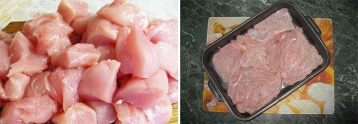 Подготовка куриного мяса