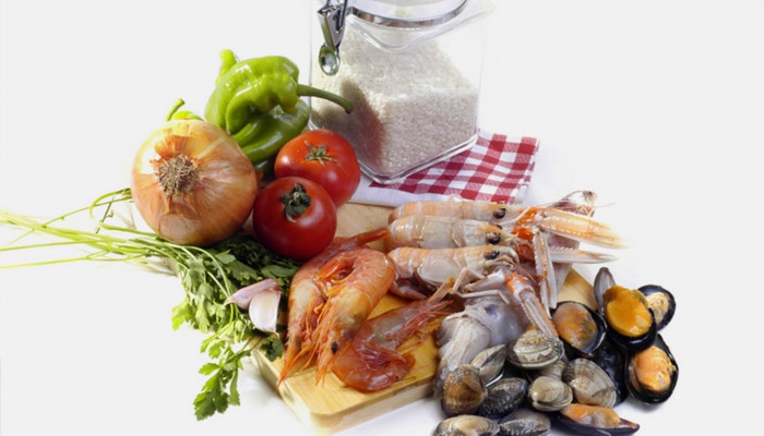 Овощи и морепродукты