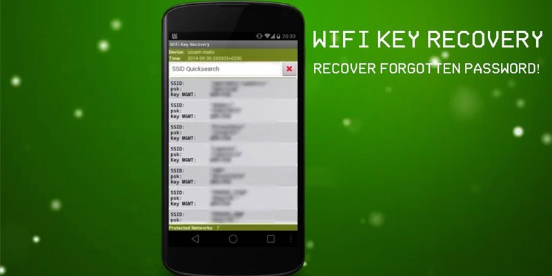 Программа WiFi Key Recovery