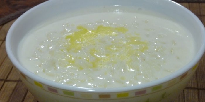 Молочный рисовый суп 