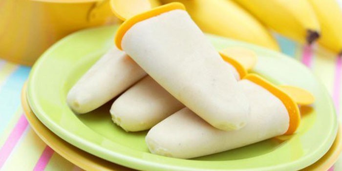 Домашнее молочно-банановое мороженое