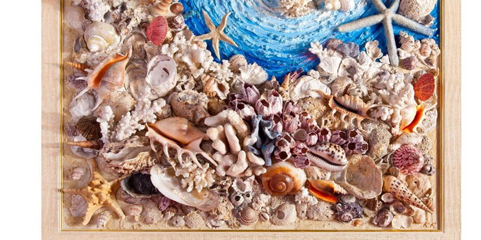 Картина из ракушек "Подводное царство"