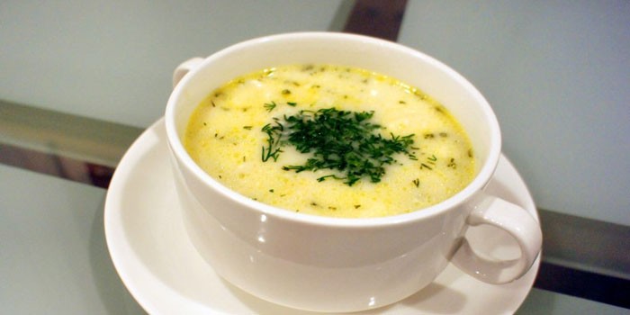 Суп-пюре с сыром и картофелем