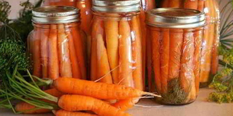 Морковь целиком в маринаде