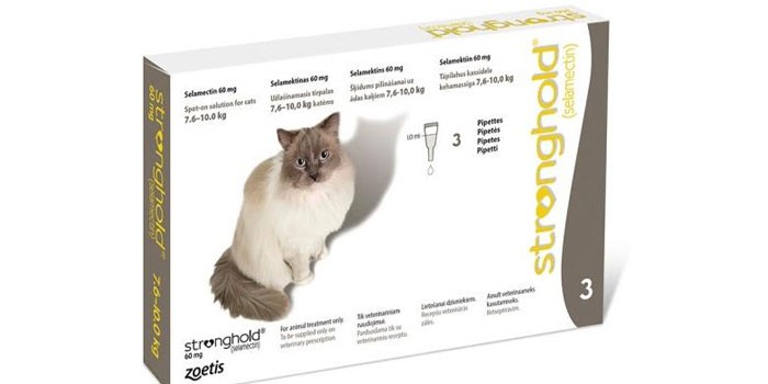 Упаковка капель Стронгхолд для кошек