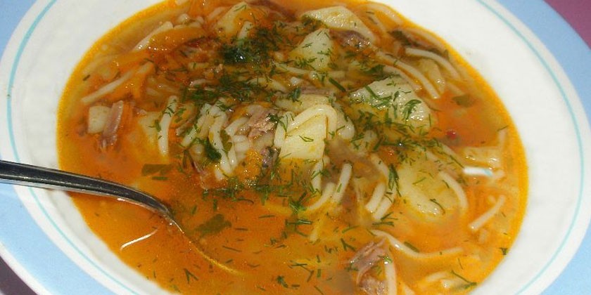 Суп с картофелем и вермишелью